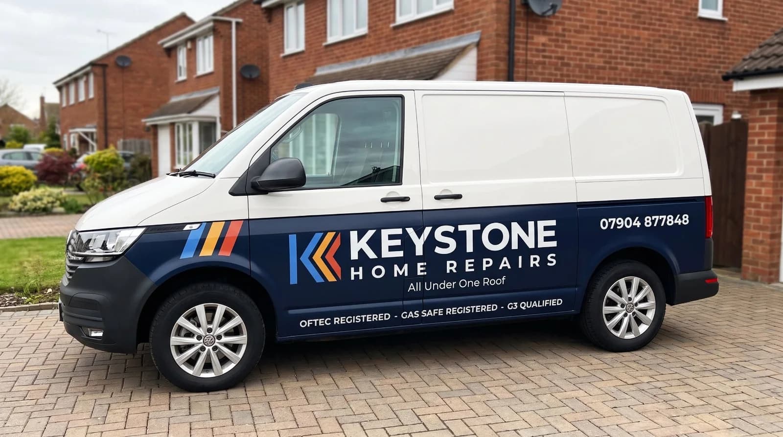 Keystone Home Repairs branded van on a driveway